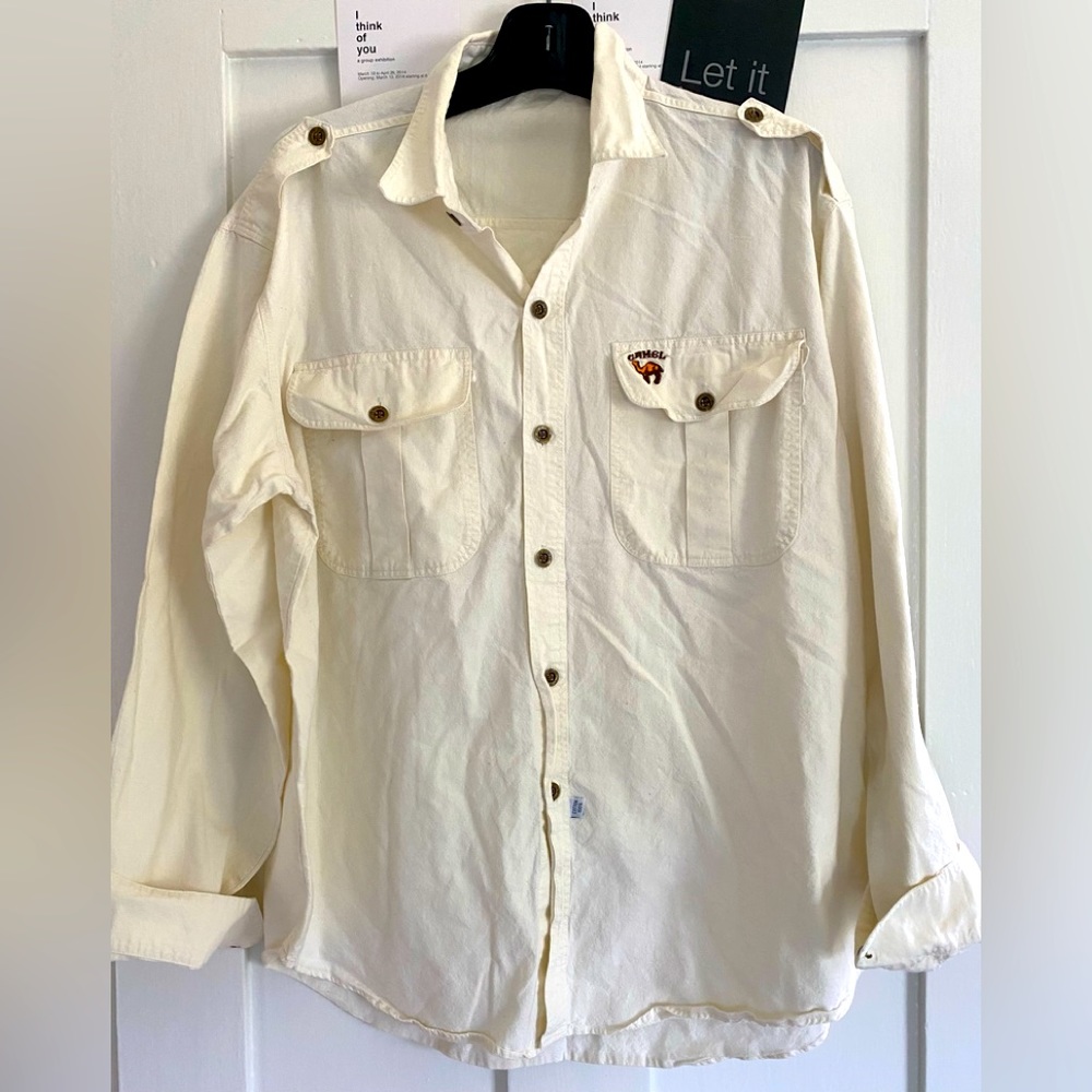 Men’s Vintage CAMEL brand Cotton Shirt Sz L